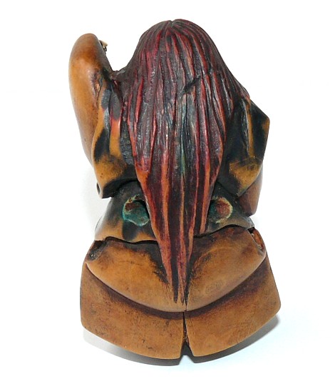 японская старинная нэцкэ из слоновой кости Актер театра НО