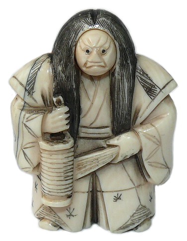 антикварная японская нэцкэ из слоновой кости