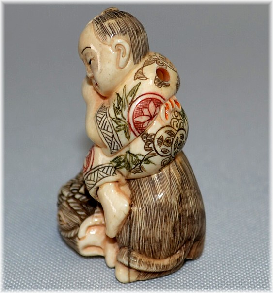 антикварная нэцкэ из слоновой кости, конец эпохи Эдо