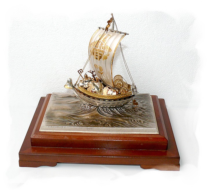 Такарабунэ, легендарный японский корабль сокровищ, интерьерное ...