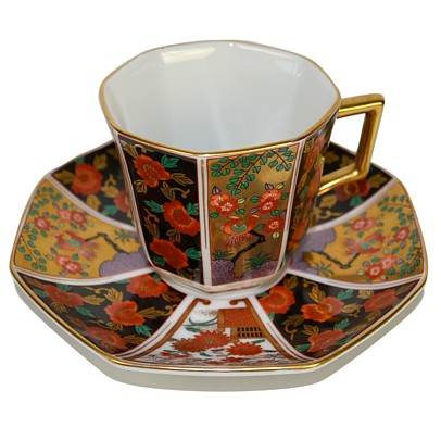 Японское искусство. Японские парные чашки в стиле фэншуй, 1950-е гг ...