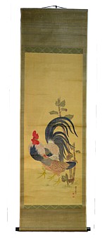японский старинный рисунок на свитке, эпоха Эдо