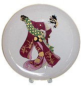 японская фарфоровая декоративная тарелка с росписью, Япония, 1930-е гг. Интериа Японика
