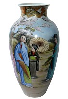 антикварная японская фарфоровая ваа