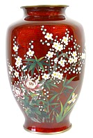 Японская ваза клуазонне 1920-е гг.. Интернет-магазин Интериа Японика