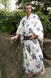 японская хлопковая юката