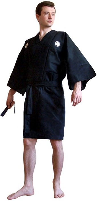 японское мужское короткое кимоно