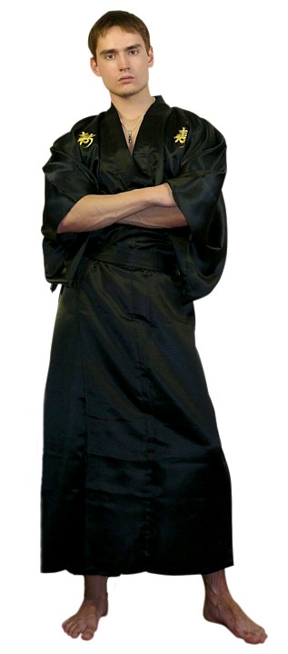 мужской халат-кимоно в японком стиле