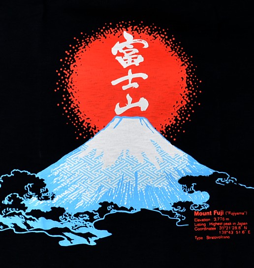 рисунок на японской мужской футболки спереди