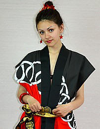 японская одежда : куртка безрукавка ХАНТЭН, хлопок 100%