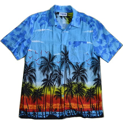 летняя мужская рубашка-гавайка