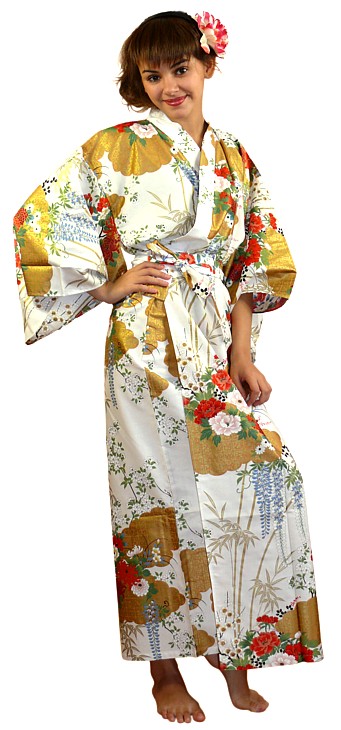 японское кимоно-юката, хлопок 100%
