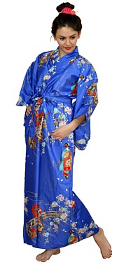 женский халат в японском стиле, хлопок 100%, сделано в Японии