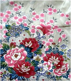 кимоно, рисунок ткани