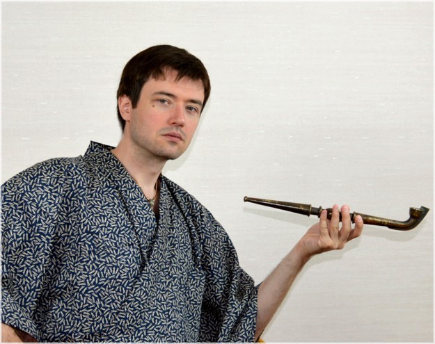 японская курительная трубка кэнка кисэру, эпоха Эдо