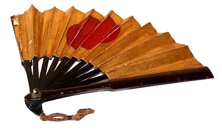 антикварный японский самурайский веер ТЭССЭН, 1800-е гг.