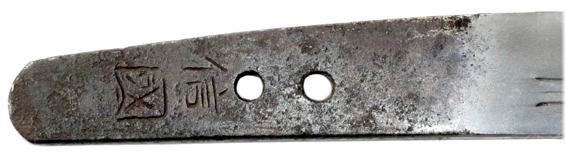 японские кинжал с подписью мастера