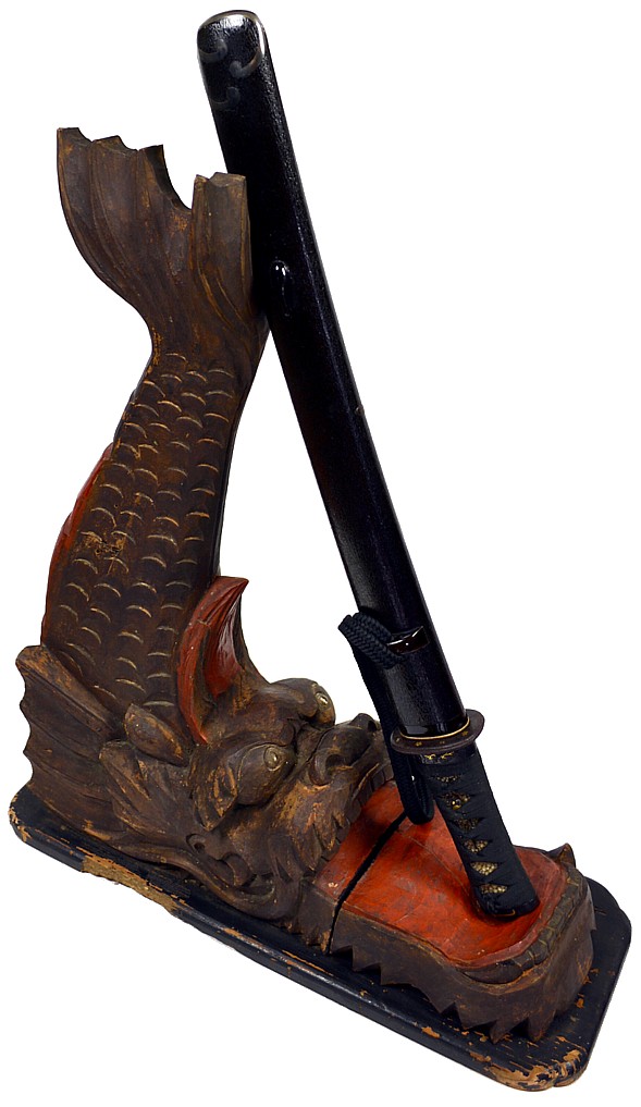 японский короткий меч вакидзаси, самурайский кинжал