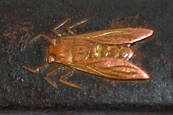 деталь украшения рукояти ножа кодзука