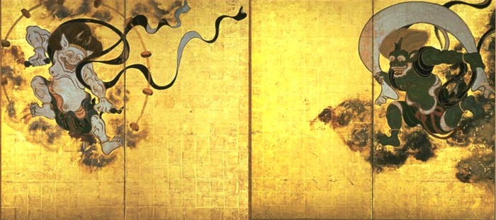 рисунок ма яппонской настенной подставке для мечей