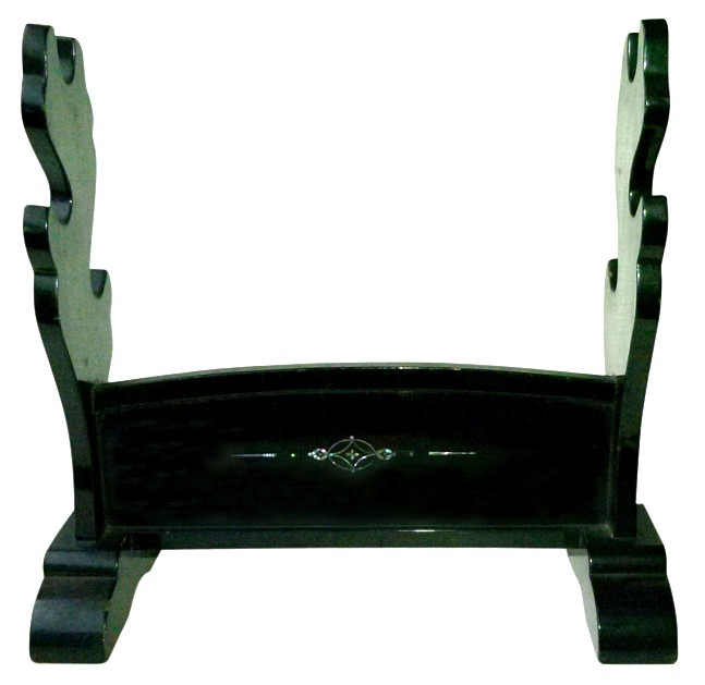 японская антикварная подставка для трех самурайских мечей