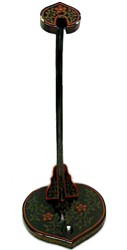 антикварная японская подставка для меча с росписью