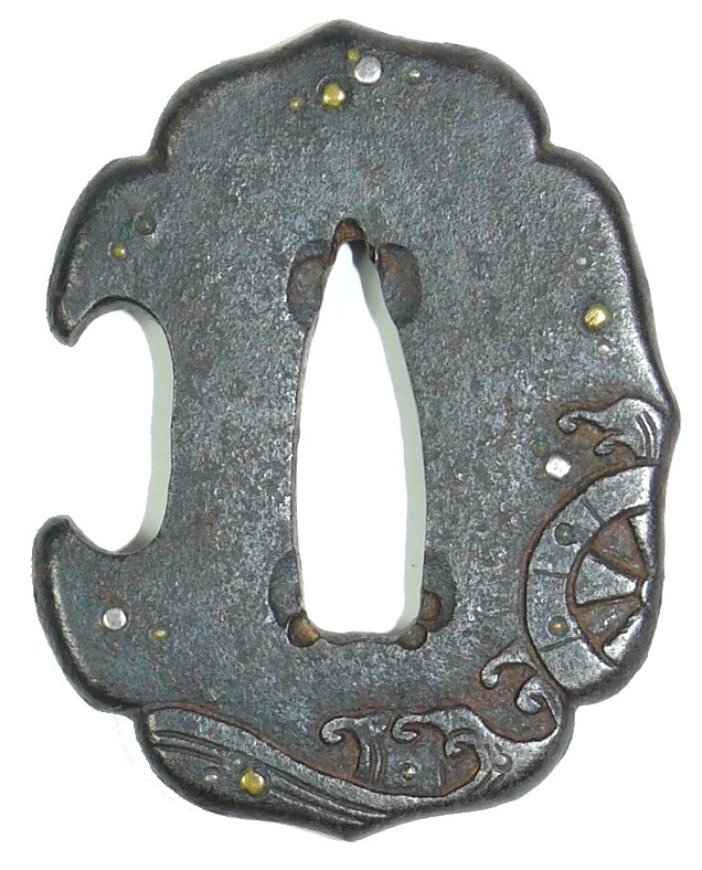 цуба японского меча. японское искусство ковки. японский меч