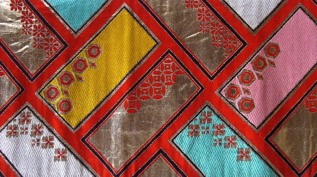 японский старинный пояс оби, 1920-е гг.