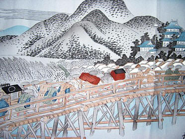 рисунок на японском кимоно