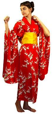 японское антикварное шелковое кимоно майко, 1930-е гг.