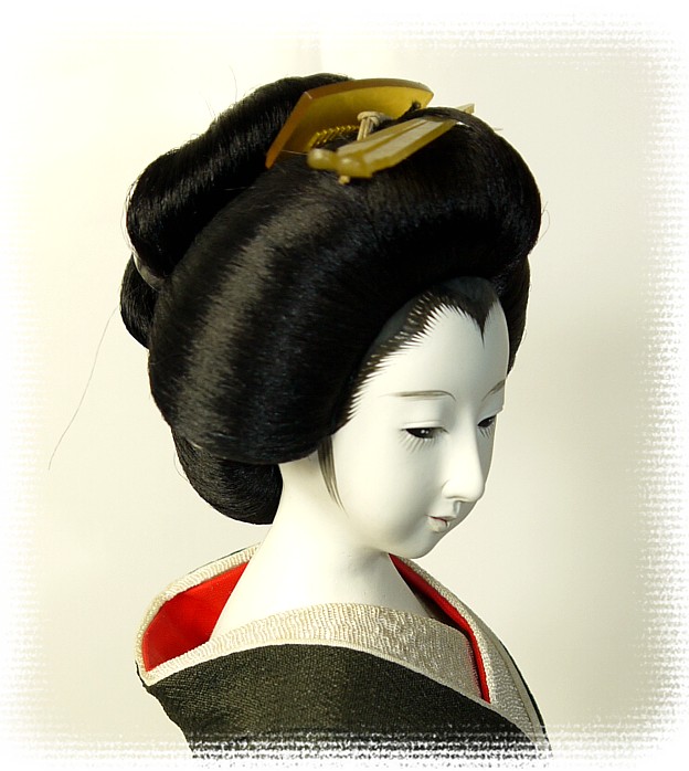 японская старинная кукла в кимоно, 1920-е гг.