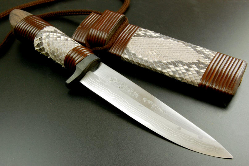 Японский нож в самурайском стиле. Японский нож Тайра.  ножи .